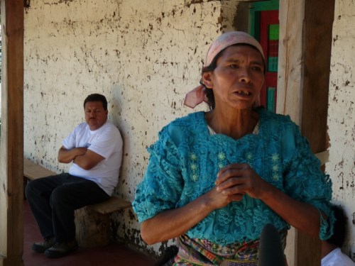 Because of an attack Doña Deodora has a glass eye