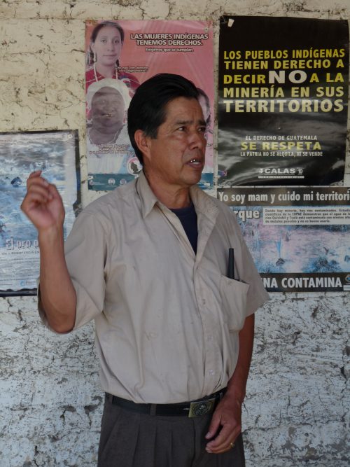 indigenous mam fighting mina marlin in Guatemala, 2011